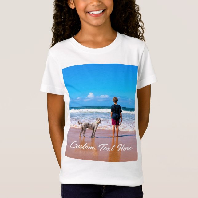 Benutzerdefinierter Foto-T - Shirt mit Ihren Fotos (Vorderseite)