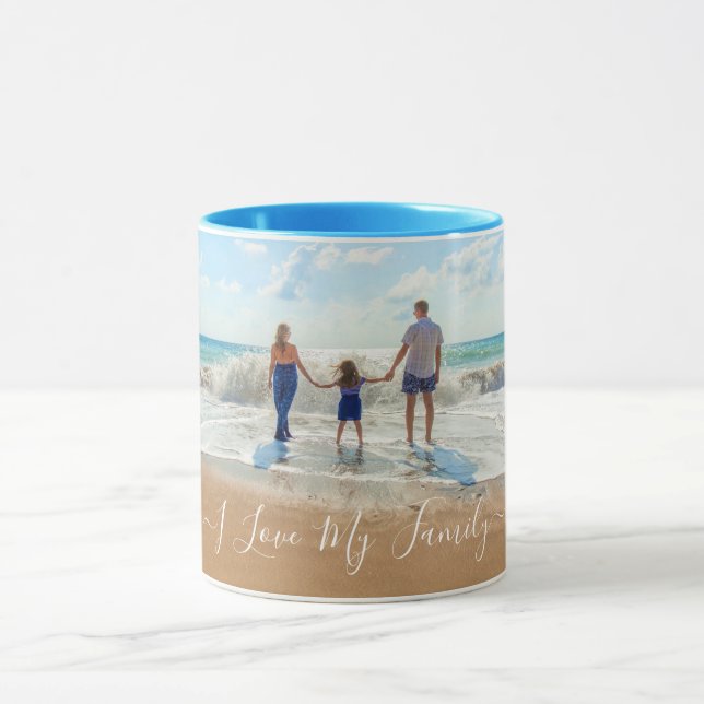 Benutzerdefinierter Foto Text Ihr eigenes Design I Tasse (Zentrum)