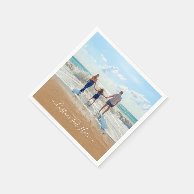 Benutzerdefinierter Foto-Text Napkins Ihre Lieblin Serviette (Ecke)