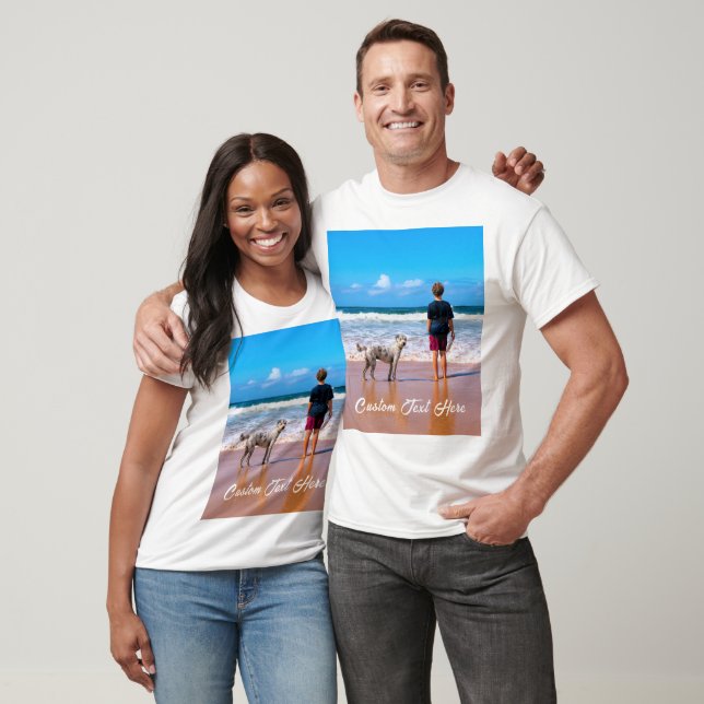 Benutzerdefinierter Foto Text T - Shirt Ihr Liebli (Unisex)