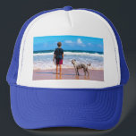 Benutzerdefinierter Foto-Text-Trucker, der Ihr Des Truckerkappe<br><div class="desc">Benutzerdefiniertes Foto - Ihr eigenes Design - Ihre Haustiere - Personalisierte Familie / Freunde oder Persönliches Geschenk - Fügen Sie Ihr Foto / Text - Vergrössern und verschieben oder entfernen und fügen Sie Elemente / Text mit Anpassungs-Tool ! Wählen Sie / fügen Sie Ihre Lieblings-Schriftart / Textfarbe! Sie können dieses...</div>