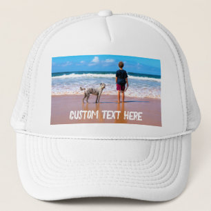 Benutzerdefinierter Foto-Text-Trucker Hat Ihre Lie Truckerkappe