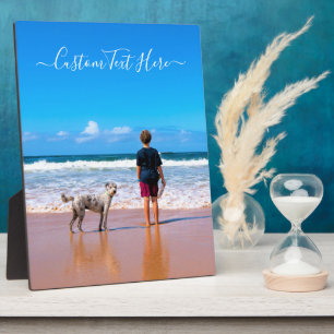 Benutzerdefinierter Foto Textübersicht Geschenk fü Fotoplatte