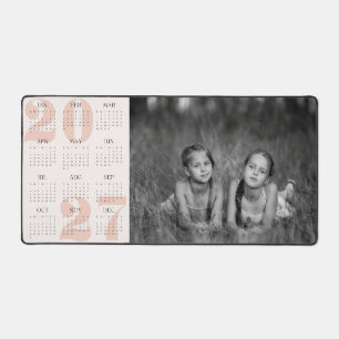 Benutzerdefinierter Foto- und Jahreskalender 2027 Schreibtischunterlage