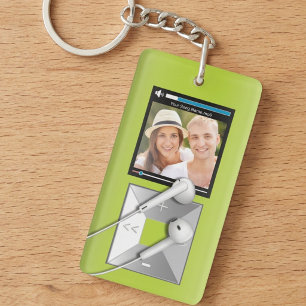 Benutzerdefinierter Foto- und Songname-MP3-Player Schlüsselanhänger