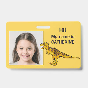 Benutzerdefinierter Foto- und Text-Kinder-ID-Auswe Ausweis