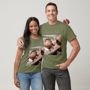 Benutzerdefinierter Foto- und Text-T - Shirt - I-L