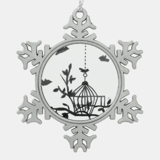 Benutzerdefinierter Foto-Weihnachts-Schneeflocken- Schneeflocken Zinn-Ornament