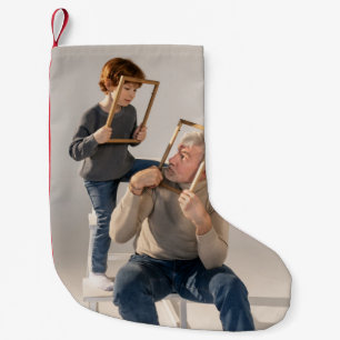 Benutzerdefinierter Foto-Weihnachtsstrumpf Kleiner Weihnachtsstrumpf