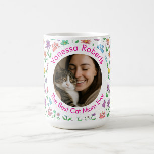 Benutzerdefinierter Fotobecher - Beste Katzenmutti Kaffeetasse