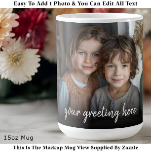 Benutzerdefinierter Fotobecher Familie, modernes e Kaffeetasse