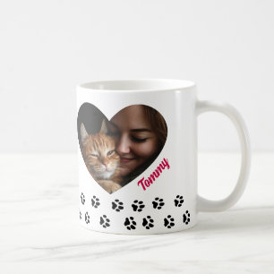 Benutzerdefinierter Fotobecher Herzförmiges Bild Kaffeetasse
