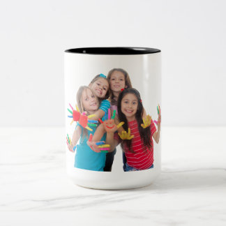Benutzerdefinierter Fotobecher – Personalisiertes  Zweifarbige Tasse