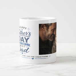 Benutzerdefinierter Fotobecher zum Vatertag – Best Jumbo-Tasse