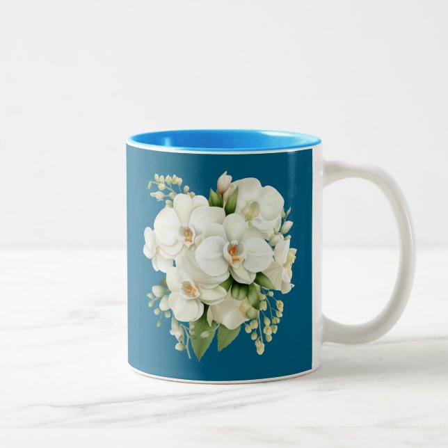 Benutzerdefinierter Freund oder Mutter der Braut B Zweifarbige Tasse (Rechts)