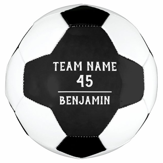 Benutzerdefinierter Fußball mit Teamname Nummer (Vorderseite)
