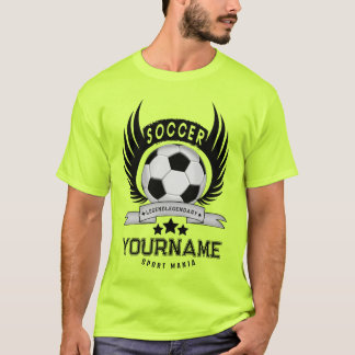 Benutzerdefinierter Fußballname Nummer | Sportlich T-Shirt