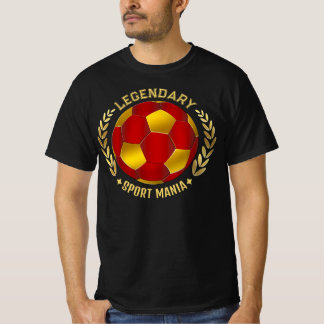 Benutzerdefinierter Fußballname, -nummer und -wapp T-Shirt