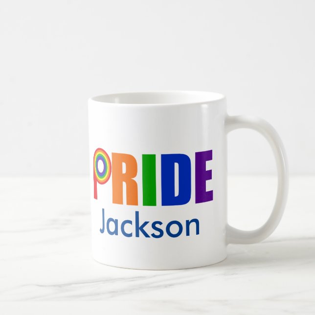 Benutzerdefinierter Gay Pride Kaffeetasse (Rechts)