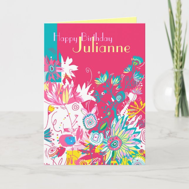 Benutzerdefinierter Geburtstag Karte (Vorderseite)