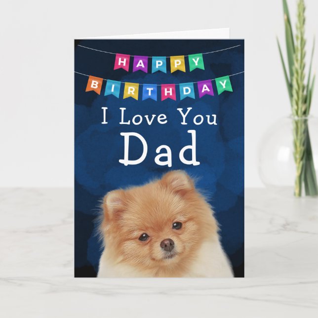 Benutzerdefinierter Geburtstagskarte Bester Vater  Dankeskarte (Vorderseite)