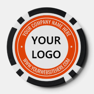 Benutzerdefinierter Geschäft-Logo-Text Poker-Chips Pokerchips
