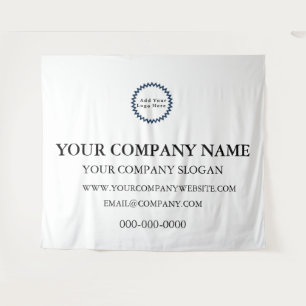 Benutzerdefinierter Geschäft-Logo Werbe-Teppich Wandteppich