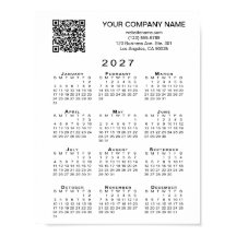 Benutzerdefinierter Geschäft- QR-Code 2027 Kalende