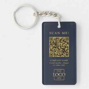 Benutzerdefinierter geschäftlicher Logo-QR-Code mo Schlüsselanhänger