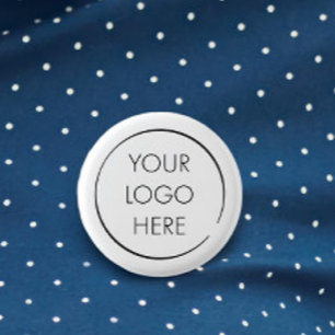 Benutzerdefinierter Geschäfts-Pin mit Budget-Logo, Button
