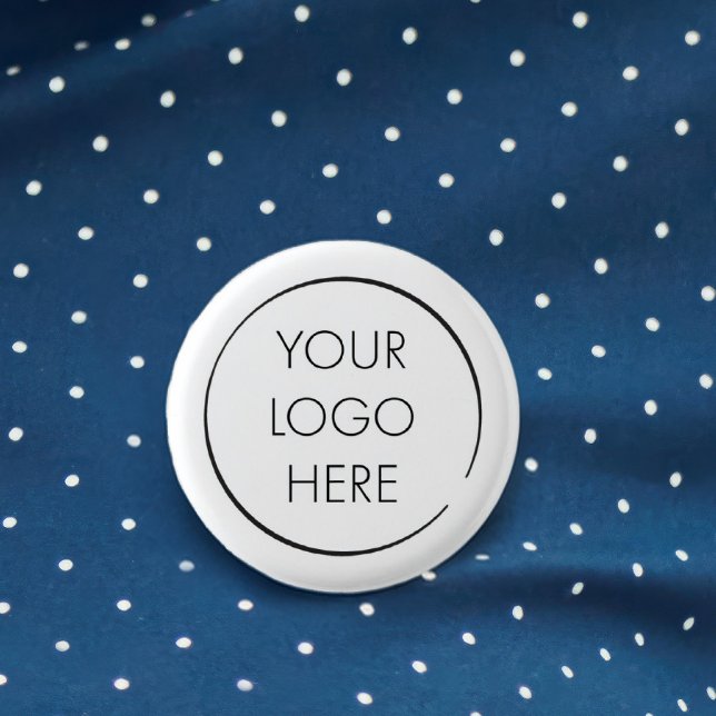 Benutzerdefinierter Geschäfts-Pin mit Budget-Logo, Button (Von Creator hochgeladen)