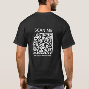 Benutzerdefinierter Geschäfts-QR-Code Scan mich T-Shirt