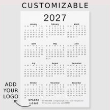 Benutzerdefinierter Geschäftslogo Firmenkalender 2