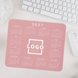 Benutzerdefinierter Geschäftslogo Firmenkalender 2 Mousepad