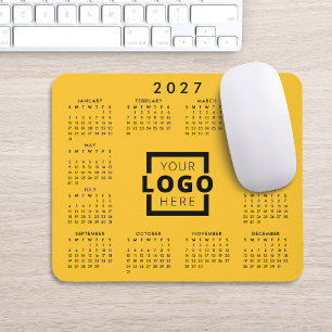 Benutzerdefinierter Geschäftslogo Firmenkalender 2 Mousepad