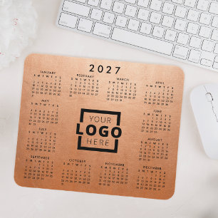 Benutzerdefinierter Geschäftslogo Firmenkalender 2 Mousepad