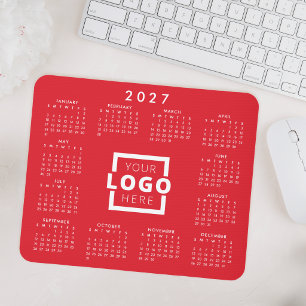 Benutzerdefinierter Geschäftslogo Firmenkalender 2 Mousepad
