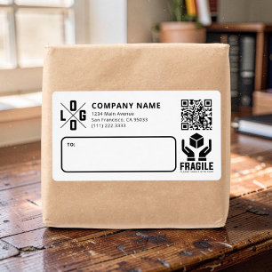 Benutzerdefinierter Geschäftslogo-QR-Code Fragil W