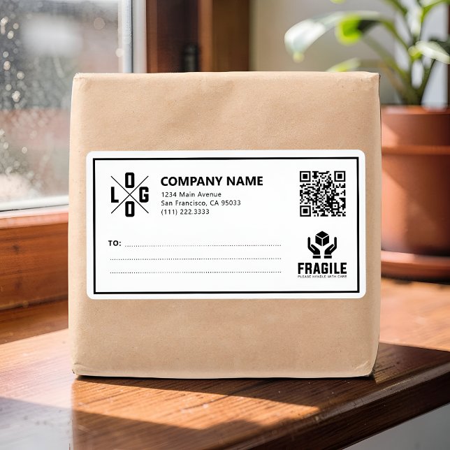 Benutzerdefinierter Geschäftslogo-QR-Code Fragil W (Von Creator hochgeladen)