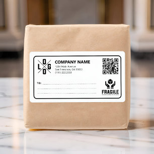 Benutzerdefinierter Geschäftslogo-QR-Code Fragile