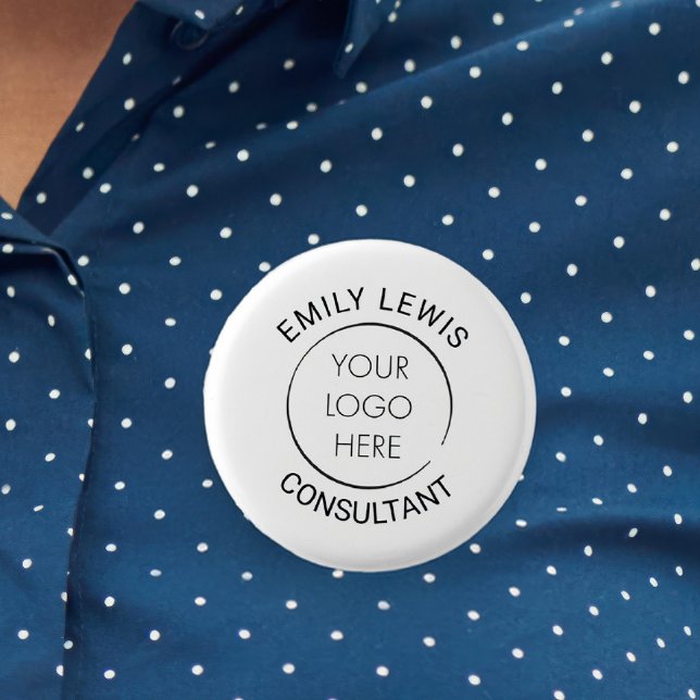 Benutzerdefinierter Geschäftspin mit Budget-Logo,  Button (Von Creator hochgeladen)