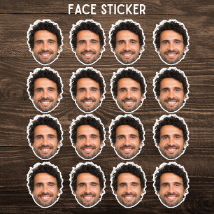 Benutzerdefinierter Gesicht-Sticker – Personalisie Aufkleber