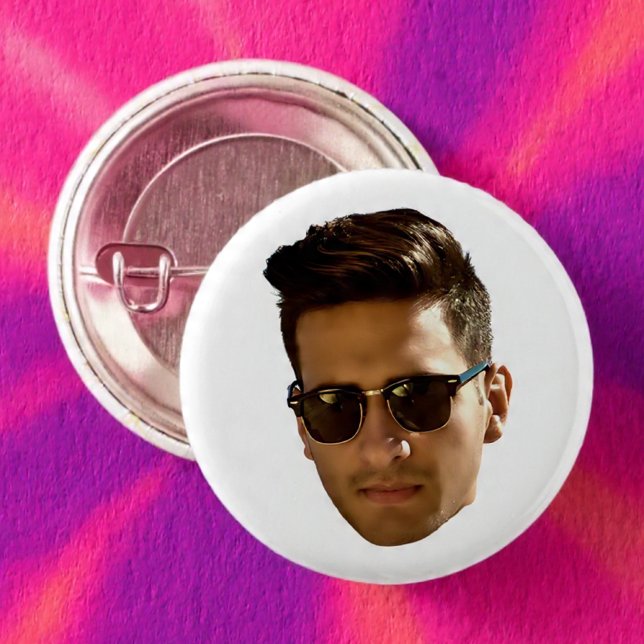 Benutzerdefinierter Gesichtsausschnitt Junggeselli Button (Von Creator hochgeladen)
