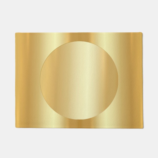 Benutzerdefinierter Glamour Gold Look Elegantes Te Fußmatte (Vorderseite)