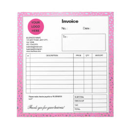 Benutzerdefinierter Glitzer Rosa Gepard Druckrechn Notizblock