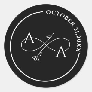 Benutzerdefinierter Gold-Aufkleber für unendliche  Runder Aufkleber