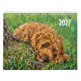 Benutzerdefinierter Golden Doodle Kalender