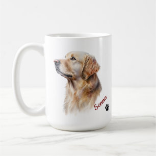 Benutzerdefinierter Golden Retriever Personalisier Kaffeetasse