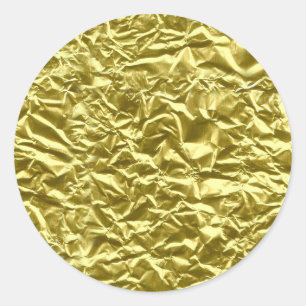 Benutzerdefinierter Goldfolieneffekt Runder Aufkleber