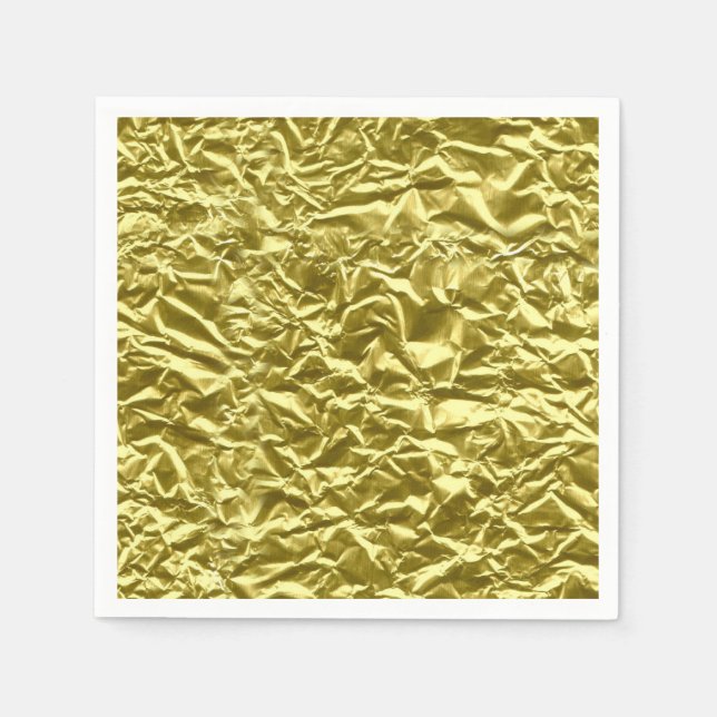 Benutzerdefinierter Goldfolieneffekt Serviette (Vorderseite)